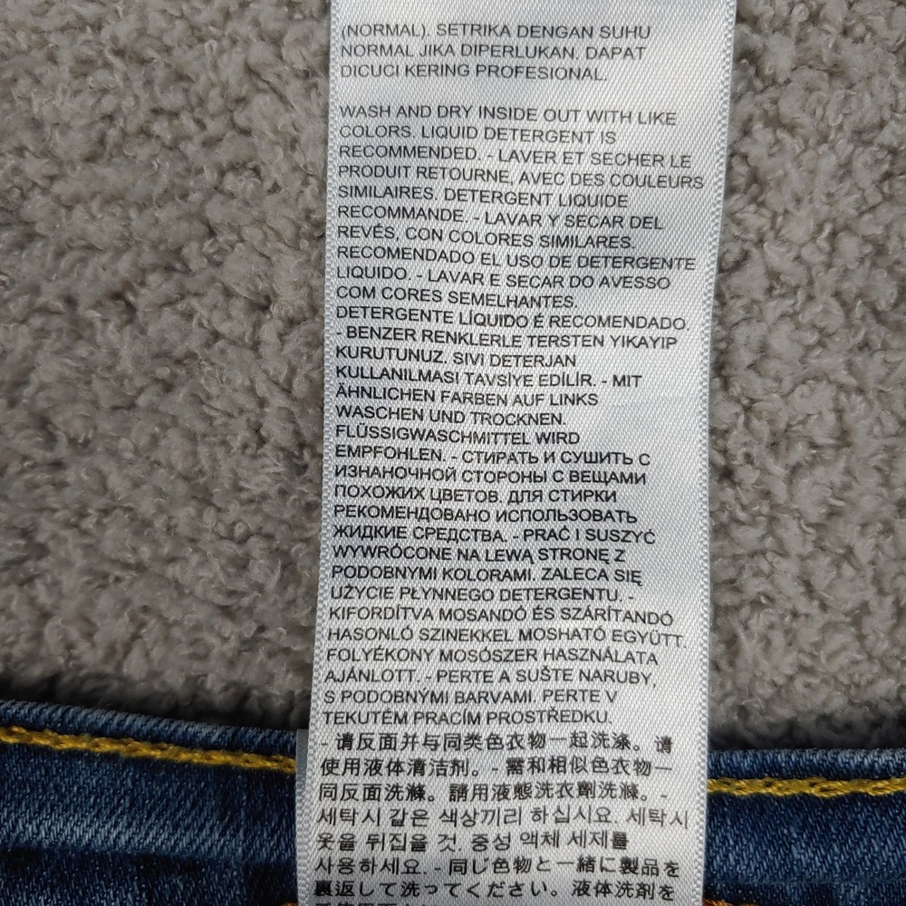 Levi Strauss 514 Straight Leg Jeans - Mens 38x30 - Blue Denim Stretch - Picture 15 of 16